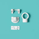 Regalo White Plastic Magnetic Cabinet Locks 4 pk