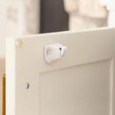 Regalo White Plastic Magnetic Cabinet Locks 4 pk
