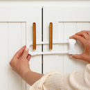 Regalo White Plastic Cabinet Locks 2 pk