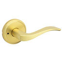 Kwikset Sedona Transitional Satin Brass Privacy Lever