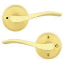 Kwikset Sedona Transitional Satin Brass Privacy Lever
