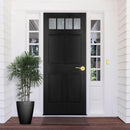 Kwikset Sedona Transitional Satin Brass Entry Lever KW1 1-3/4 in.