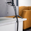 Wrap-It 3.38 in. L Black Plastic Cable Clip, Pack of 6