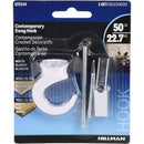 HILLMAN White Classic Hanging Hooks 50 lb 1 pk