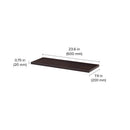 Dolle Lite .75 in. H X 23.6 in. W X 7.9 in. D Espresso Wood Shelf Board, Pack of 2