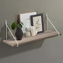 Dolle Lite .75 in. H X 23.6 in. W X 7.9 in. D Driftwood Wood Shelf Board, Pack of 2