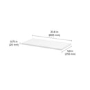 Dolle Lite .75 in. H X 23.6 in. W X 9.8 in. D White Wood Shelf Board, Pack of 2