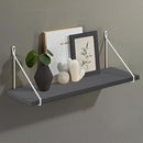 Dolle Lite .75 in. H X 23.6 in. W X 7.9 in. D Black Wood Shelf Board, Pack of 2