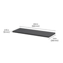 Dolle Lite .75 in. H X 23.6 in. W X 7.9 in. D Black Wood Shelf Board, Pack of 2