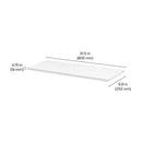 Dolle Lite .75 in. H X 31.5 in. W X 9.8 in. D White Wood Shelf Board, Pack of 2