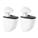 Dolle 3 in. H X 1 in. W X 1.6 in. D White Metal Shelf Clips, Pack of 5
