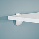 Dolle 3 in. H X 1 in. W X 1.6 in. D White Metal Shelf Clips, Pack of 5