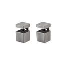 Dolle Bloc 2.5 in. H X 1.3 in. W X 1.3 in. D Silver Metal Shelf Clips, Pack of 5