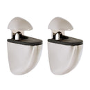 Dolle Jam 3 in. H X 1 in. W X 1.6 in. D Silver Metal Shelf Clips, Pack of 5