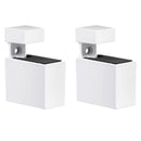 Dolle Cuadro 2.7 in. H X 0.9 in. W X 1.9 in. D White Metal Shelf Clips, Pack of 7