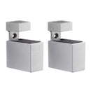 Dolle Cuadro 2.7 in. H X 0.9 in. W X 1.9 in. D Silver Metal Shelf Clips, Pack of 7