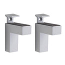 Dolle Eliot 4.4 in. H X 0.9 in. W X 2.6 in. D Silver Metal Shelf Clips, Pack of 7