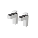 Dolle Eliot 4.4 in. H X 0.9 in. W X 2.6 in. D White Metal Shelf Clips, Pack of 7