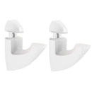 Dolle Scoop 3 in. H X 1 in. W X 2.5 in. D White Metal Shelf Clips, Pack of 7