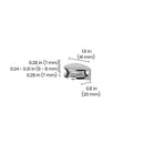 Dolle Flic 1.6 in. H X 1.6 in. W X 0.8 in. D Silver Metal Shelf Clips, Pack of 8