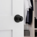 Kwikset Polo Matte Black Passage Knob 1-3/4 in.