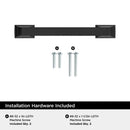 Amerock Everyday Basics Transitional Arch Cabinet Pull 3-3/4 in. Matte Black Black 1 pk