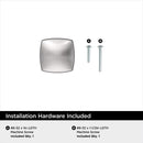 Amerock Everyday Basics Garfield Square Cabinet Knob 1-3/16 in. D 1 in. Polished Chrome 1 pk