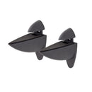 Dolle Ara 4.5 in. H X 1.8 in. W X 4.1 in. D Black Metal Shelf Clips, Pack of 4