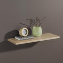 Dolle Lite Feelwood 0.79 in. H X 23.6 in. W X 7.9 in. D Oak Particle Board Decorative Wall Shelf, Pack of 2