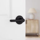 Kwikset Matte Black Passage Lever