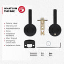 Kwikset Matte Black Privacy Lever