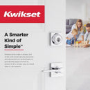 Kwikset Smartkey Security Matte Black Keyed Entry Lever KW1 1-3/4 in.