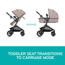 Modular Travel System with SafeMax Infant Car Seat - Desert Tan