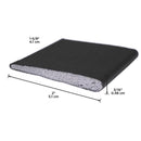 M-D Building Products Black Foam/Vinyl Compression Weatherstrip For Door Jambs 2 in. L X 0.18 in.