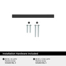 Amerock Cityscape Contemporary Bar Cabinet Pull 3 in. Matte Black Black 1 pk