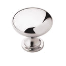 Amerock Loop Transitional Round Cabinet Knob 1.18 in. D 1.18 in. Polished Chrome 1 pk