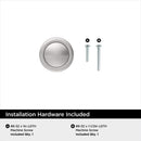 Amerock Loop Transitional Round Cabinet Knob 1.18 in. D 1.18 in. Polished Chrome 1 pk