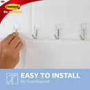 3M Command Small Plastic Refill Strips 2.12 in. L 16 pk, Pack of 6