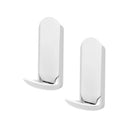Gator Magnetics MINI White Metal/Steel Magnetic Hooks 15 lb. cap. 2 pk, Pack of 6