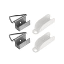 M-D Building Products Aluminum 3/8 in. W X 1-1/2 in. L Screen Top Hanger 1 pk, Pack of 10