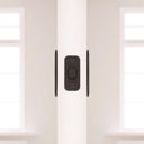 National Hardware Matte Black Zinc Pocket Door Latch 1 pk