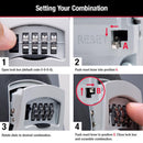 Master Lock 6.25 in. H X 3.25 in. W X 1.5 in. L Metal 4-Dial Combination Lock Box