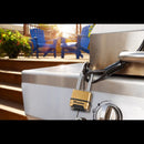 Master Lock 2 in. W Brass 3-Digit Combination Combination Padlock