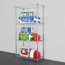 MonsterRax 72 in. H X 36 in. W X 18 in. D Steel 4-Tier Shelving Unit