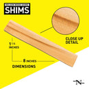 Nelson 1.375 in. W X 8 in. L Wood Contractor Grade Shims 12 pk, Pack of 36