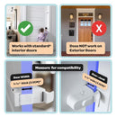 SnapPower HugLock White ABS/TPR Door Lock 1 pk, Pack of 4