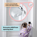 SnapPower HugLock White ABS/TPR Door Lock 1 pk, Pack of 4