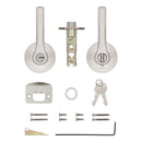 Kwikset Henley Satin Nickel Entry Lockset KW1 1-3/4 in.