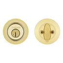 Kwikset Bright Brass Metal Deadbolt
