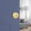 Kwikset Bright Brass Metal Deadbolt